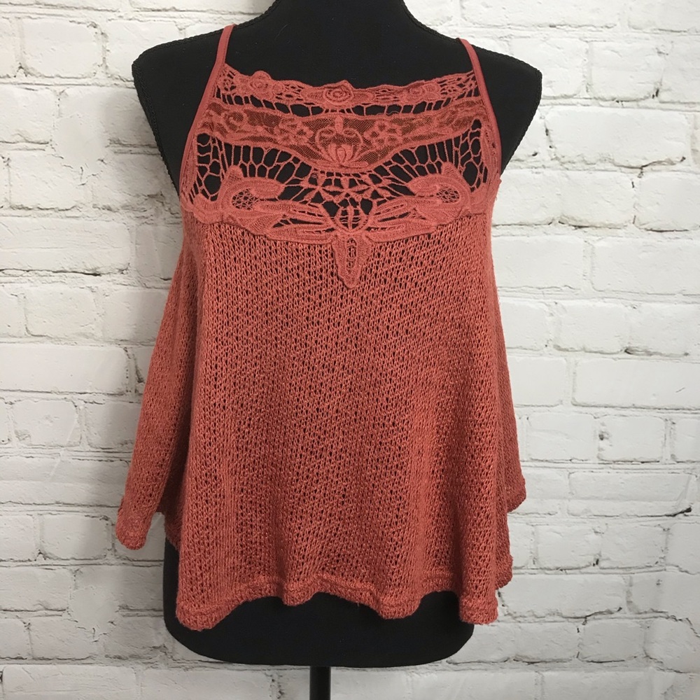 NWT Rue 21 Lacey Knit Boho Festival Tank